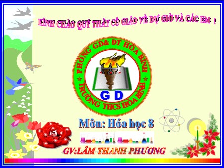 Bài giảng Hóa học Lớp 8 - Bài 28: Không khí. Sự cháy - Lâm Thanh Phương