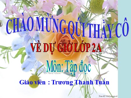 Bài giảng Tiếng Việt Lớp 2 - Tập đọc: Trên chiếc bè - Năm học 2018-2019 - Trương Thanh Tuấn