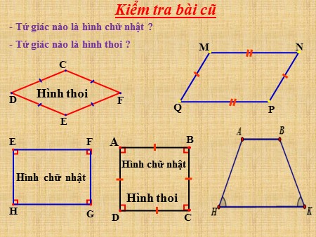 Bài giảng Toán Lớp 8 - Bài 12: Hình vuông