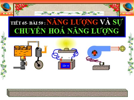 Bài giảng Vật lý Lớp 9 - Tiết 65, Bài 59: Năng lượng và sự chuyển hóa năng lượng