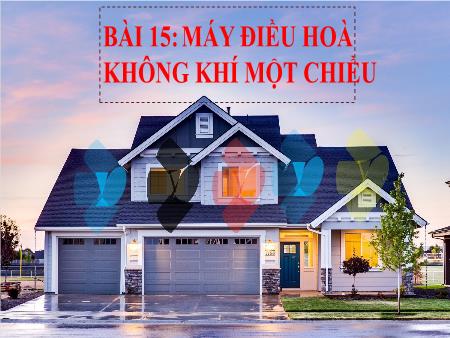 Bài giảng Công Nghệ 6 - Bài 15: Máy điều hòa không khí một chiều