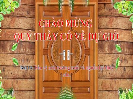 Bài giảng Công Nghệ 7 - Bài 14: Bảo vệ môi trường nuôi và nguồn lợi thủy sản