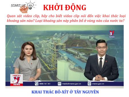 Bài giảng Địa Lí 8 - Bài 3: Khoáng sản Việt Nam