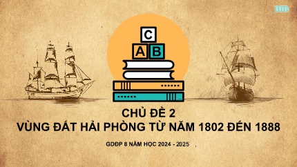 Bài giảng Giáo dục địa phương 8 - Chủ đề 2: Vùng đất Hải Phòng từ năm 1802 đến năm 1888 (Năm học 2024-2025)