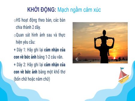 Bài giảng Ngữ Văn 7 - Bài 7: Thơ - Giới thiệu tri thức ngữ văn - Văn bản 1: Những cánh buồm