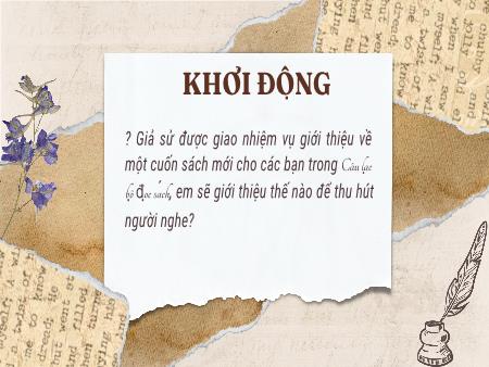 Bài giảng Ngữ Văn 8 - Bài 10: Văn bản thông tin - Nói và nghe: Giới thiệu một cuốn sách