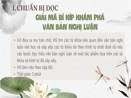 Bài giảng Ngữ Văn 9 - Bài 10: Văn bản nghị luận - Phân tích bài Khóc Dương Khuê