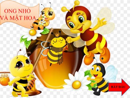 Mẫu PowerPoint trò chơi: Ong nhỏ và mật hoa